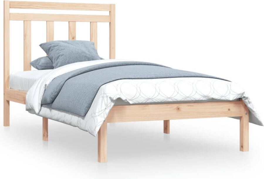 VidaXL Bedframe massief hout 90x190 cm 3FT Single