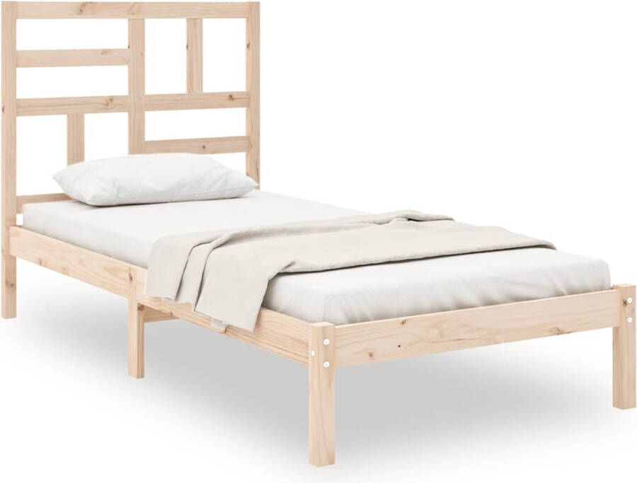 VidaXL Bedframe massief hout 90x190 cm 3FT Single