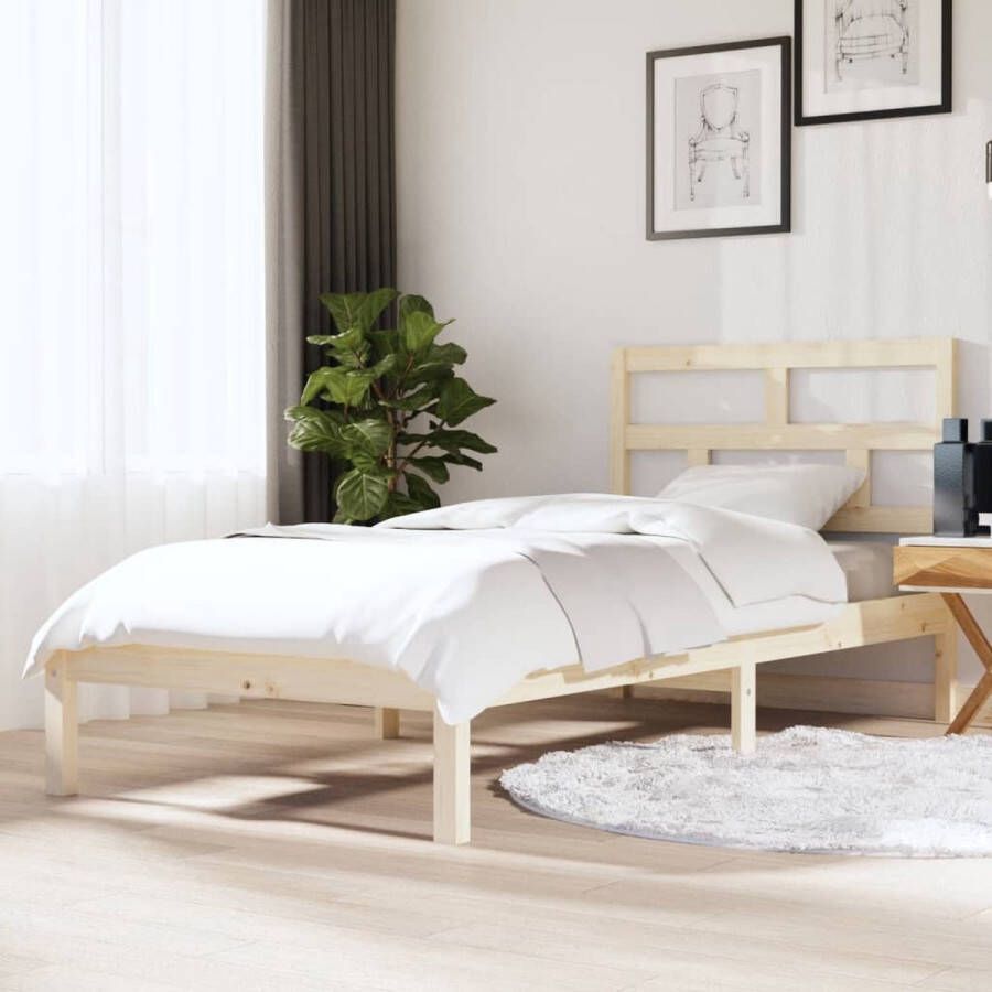 VidaXL -Bedframe-massief-hout-90x190-cm-3FT-Single