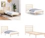 VidaXL Bedframe massief hout 90x190 cm 3FT Single Bedframe Bedframes Bed Bedbodem - Thumbnail 1