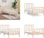 VidaXL Bedframe massief hout 90x190 cm 3FT Single Bedframe Bedframes Eenpersoonsbed Bed - Thumbnail 2