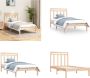 VidaXL Bedframe massief hout 90x190 cm 3FT Single Bedframe Bedframes Eenpersoonsbed Bed - Thumbnail 3