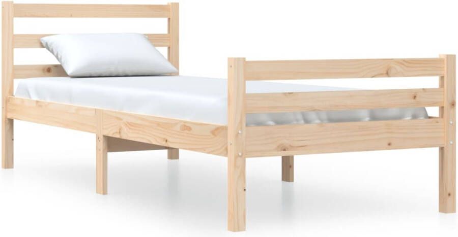 VidaXL Bedframe massief hout 90x190 cm 3FT Single