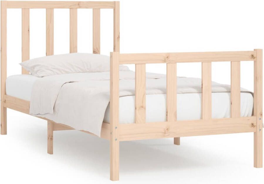VidaXL -Bedframe-massief-hout-90x200-cm