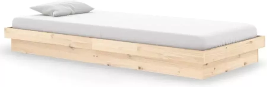 VidaXL -Bedframe-massief-hout-90x200-cm - Foto 2