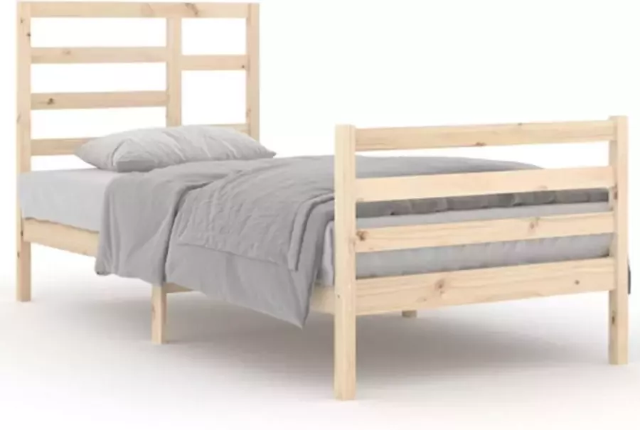 VidaXL -Bedframe-massief-hout-90x200-cm - Foto 2