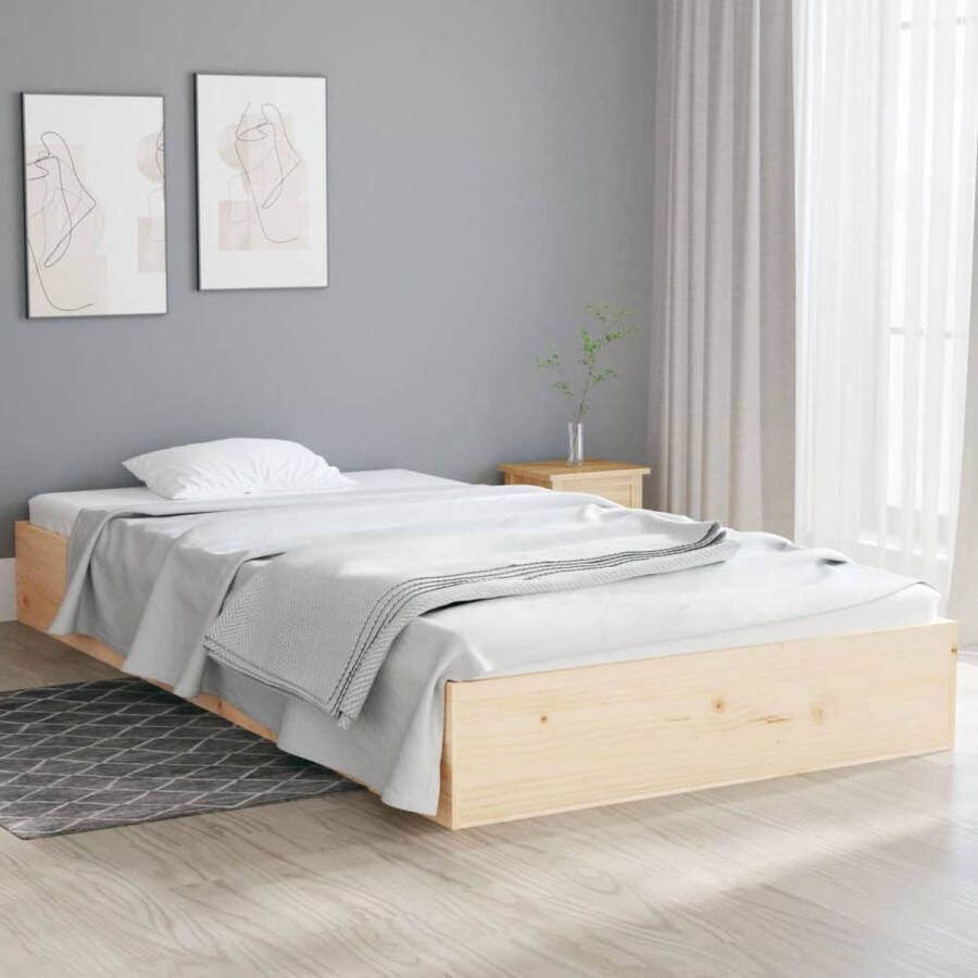 VidaXL -Bedframe-massief-hout-90x200-cm - Foto 2