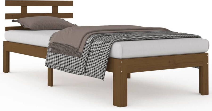 VidaXL -Bedframe-massief-hout-honingbruin-100x200-cm