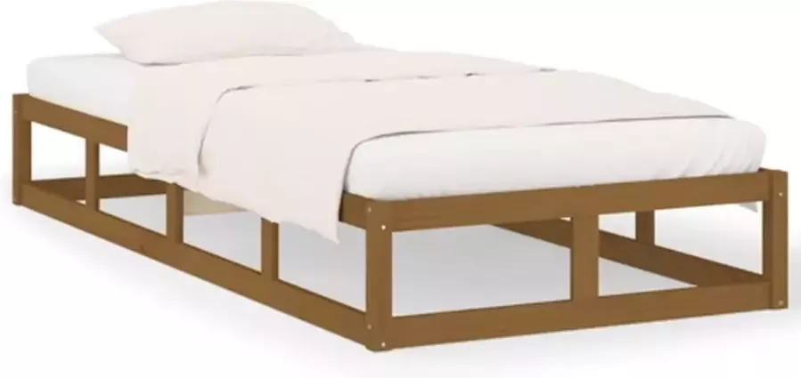 VidaXL -Bedframe-massief-hout-honingbruin-100x200-cm