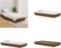 VidaXL Bedframe massief hout honingbruin 100x200 cm Bedframe Bedframes Eenpersoonsbed Bed - Thumbnail 3