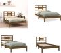 VidaXL Bedframe massief hout honingbruin 100x200 cm Bedframe Bedframes Eenpersoonsbed Bed - Thumbnail 5