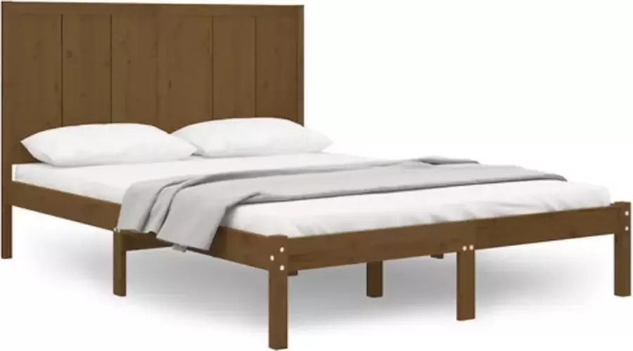 VidaXL -Bedframe-massief-hout-honingbruin-120x190-cm-4FT-Small-Double - Foto 3