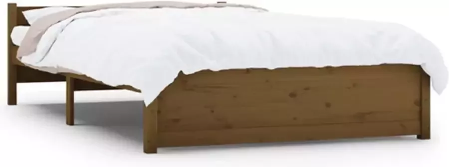 VidaXL -Bedframe-massief-hout-honingbruin-120x190-cm-4FT-Small-Double - Foto 5