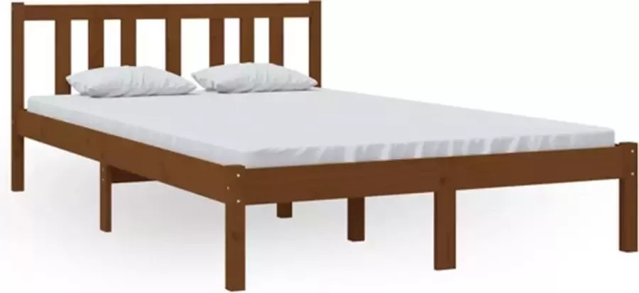 VidaXL -Bedframe-massief-hout-honingbruin-120x200-cm - Foto 3