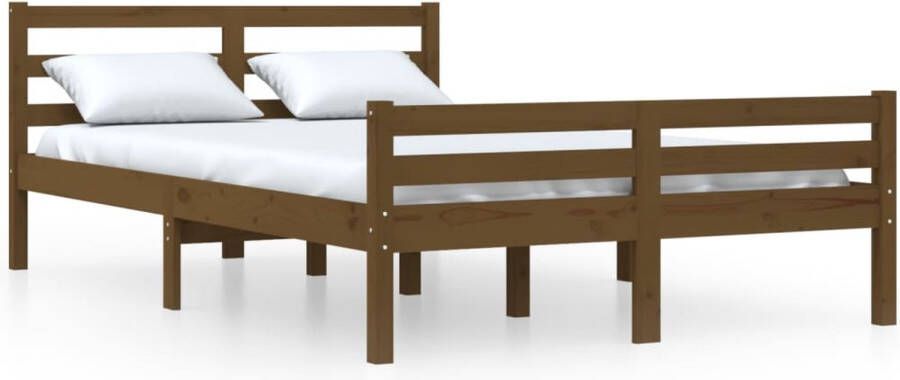 VidaXL -Bedframe-massief-hout-honingbruin-120x200-cm