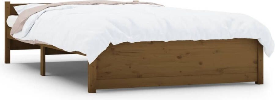 VidaXL -Bedframe-massief-hout-honingbruin-140x200-cm