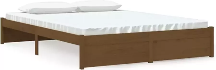 VidaXL -Bedframe-massief-hout-honingbruin-150x200-cm-5FT-King-Size - Foto 12