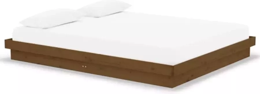 VidaXL Bedframe massief hout honingbruin 160x200 cm - Foto 2