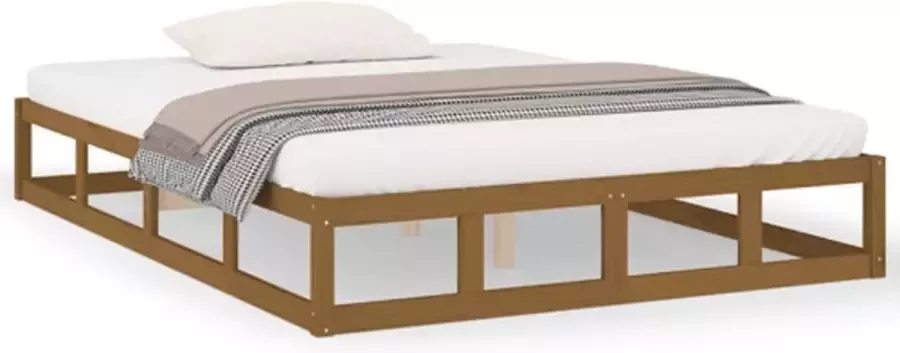VidaXL Bedframe massief hout honingbruin 160x200 cm - Foto 3