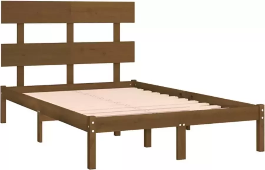 VidaXL -Bedframe-massief-hout-honingbruin-160x200-cm - Foto 3