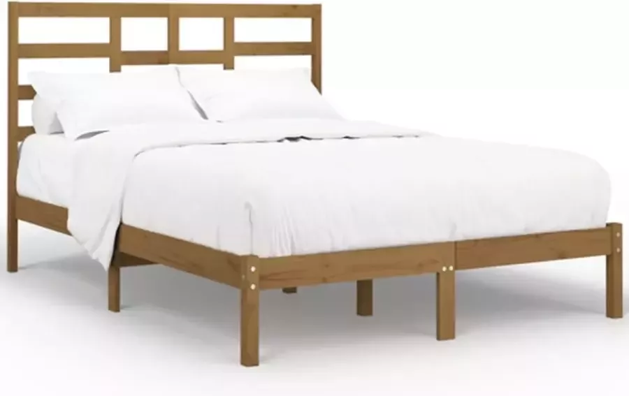 VidaXL -Bedframe-massief-hout-honingbruin-160x200-cm - Foto 4