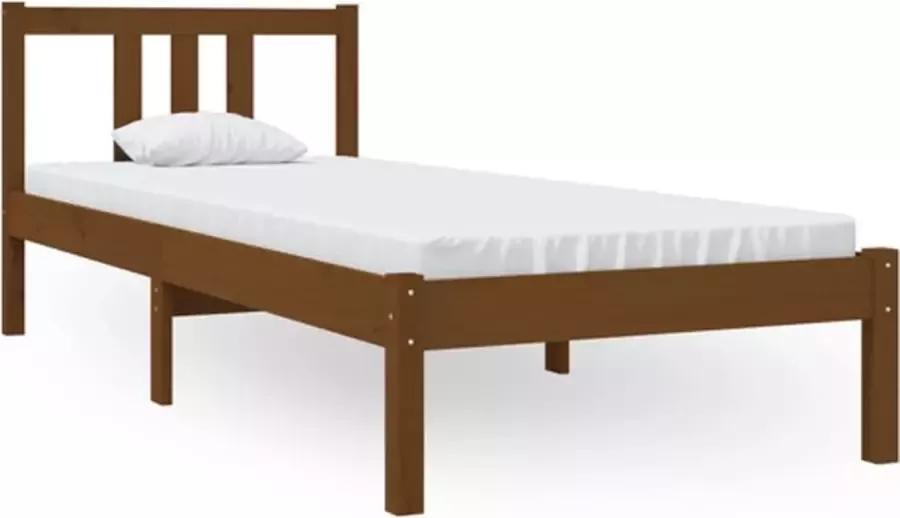 VidaXL -Bedframe-massief-hout-honingbruin-75x190-cm-2FT6-Small-Single - Foto 8