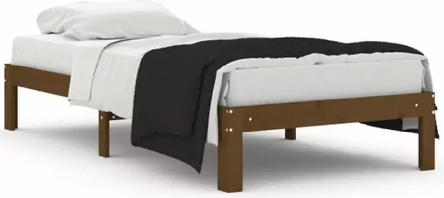 VidaXL -Bedframe-massief-hout-honingbruin-90x190-cm-3FT-single - Foto 3