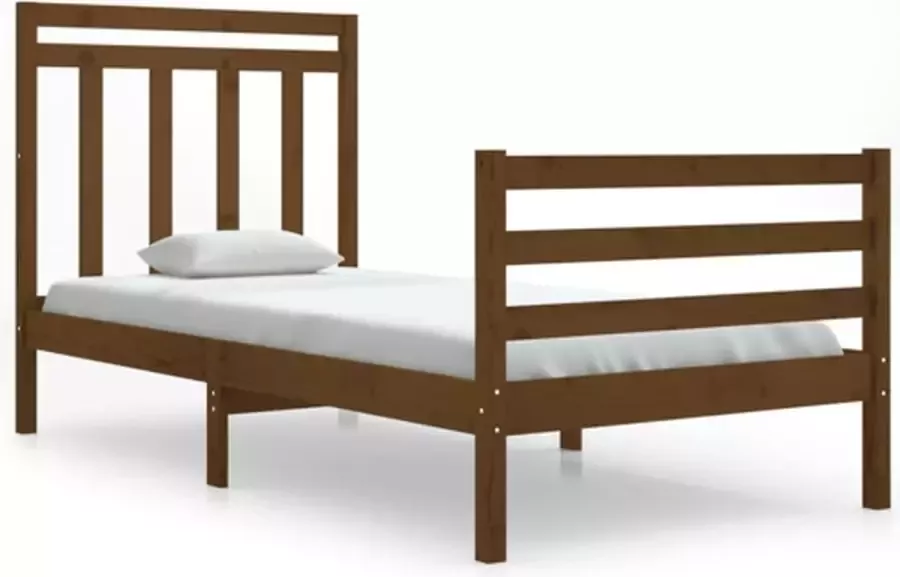 VidaXL -Bedframe-massief-hout-honingbruin-90x190-cm-3FT-Single - Foto 3