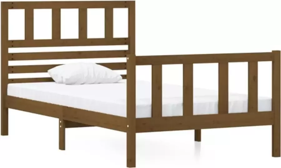 VidaXL -Bedframe-massief-hout-honingbruin-90x190-cm-3FT-single - Foto 3