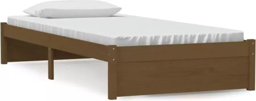 VidaXL -Bedframe-massief-hout-honingbruin-90x190-cm-3FT-Single - Foto 3