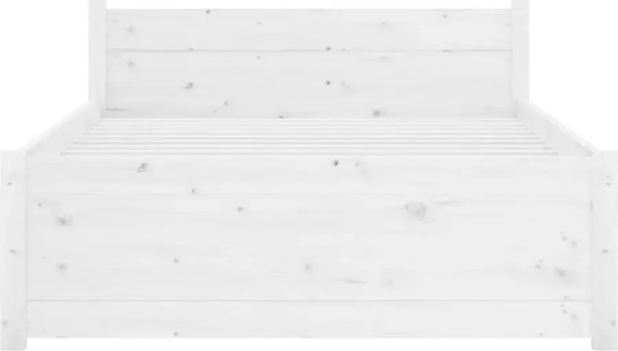 VidaXL -Bedframe-massief-hout-wit-100x200-cm - Foto 10