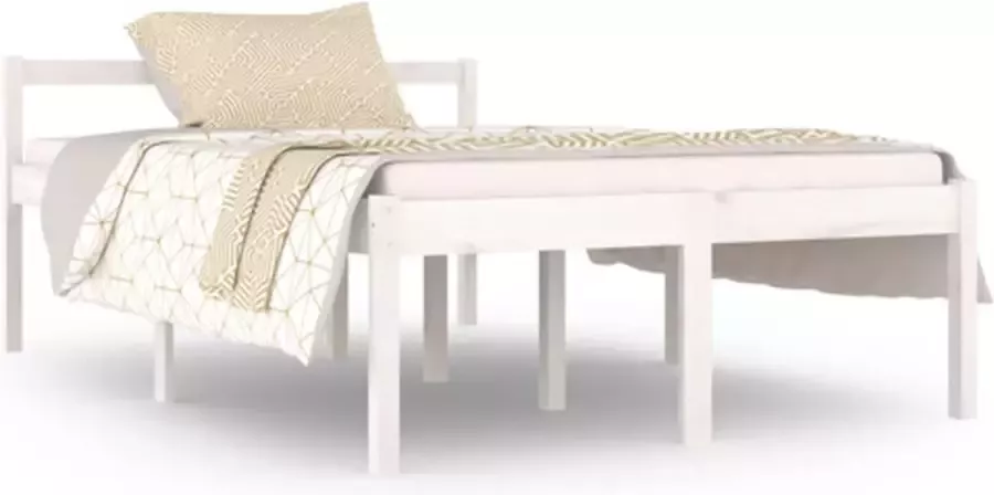 VidaXL -Seniorenbed-massief-grenenhout-wit-120x190-cm-Small-Double - Foto 5