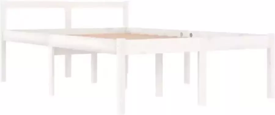 VidaXL -Seniorenbed-massief-grenenhout-wit-120x190-cm-Small-Double - Foto 4