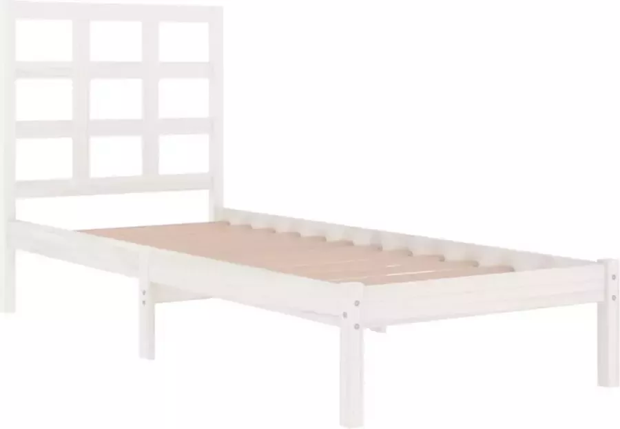 VidaXL -Bedframe-massief-hout-wit-90x190-cm-3FT-Single - Foto 3