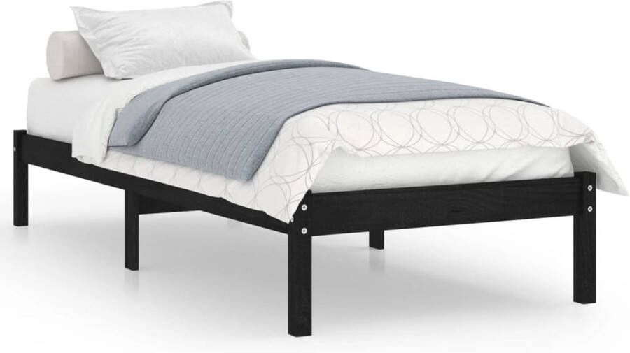 VidaXL -Bedframe-massief-hout-zwart-75x190-cm-2FT6-small-single