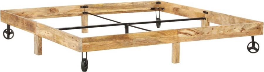 VidaXL Bedframe massief mangohout 180x200 cm