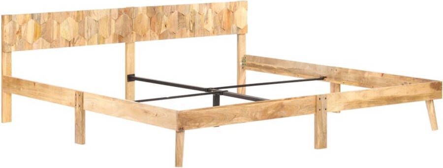 VidaXL Bedframe massief mangohout 200x200 cm
