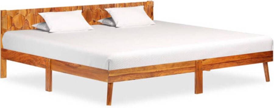 VidaXL Bedframe zonder matras massief hout 200x200 cm - Foto 3