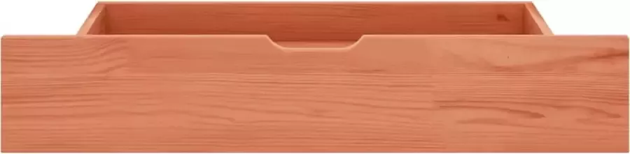VIDAXL Bedframe met 2 lades massief grenenhout honingbruin 100x200 cm - Foto 7