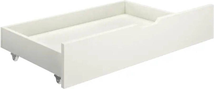 VidaXL -Bedframe-met-2-lades-massief-grenenhout-wit-160x200-cm