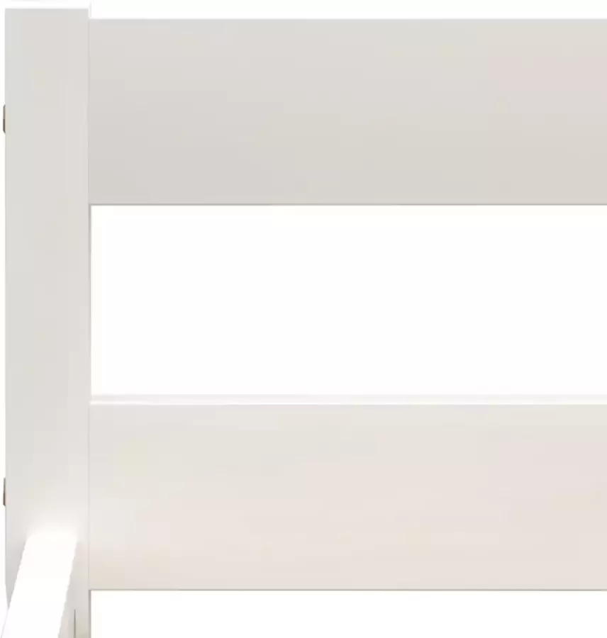VidaXL -Bedframe-met-2-lades-massief-grenenhout-wit-90x200-cm