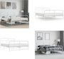 VidaXL Bedframe met hoofd- en voeteneinde metaal wit 180x200 cm Bedframe Bedframes Tweepersoonsbed Bed - Thumbnail 1