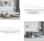 VidaXL Bedframe met hoofd- en voeteneinde metaal wit 183x213 cm Bedframe Bedframes Tweepersoonsbed Bed - Thumbnail 2