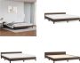 VidaXL Bedframe met hoofdbord kunstleer bruin 160x200 cm Bedframe Met Hoofdbord Bedframes Met Hoofdborden Bedframe Bed - Thumbnail 2