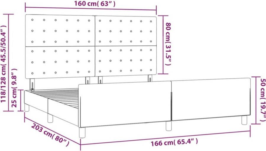 VidaXL -Bedframe-met-hoofdbord-kunstleer-cappuccinokleurig-160x200-cm