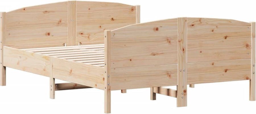 VidaXL -Bedframe-met-hoofdbord-massief-grenenhout-160x200-cm - Foto 3