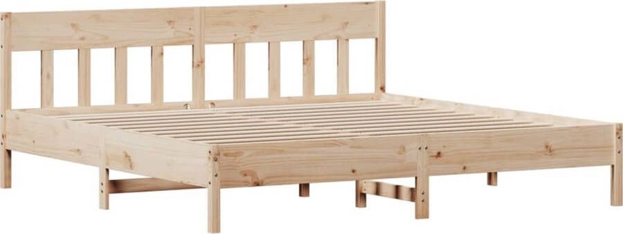 VidaXL -Bedframe-met-hoofdbord-massief-grenenhout-180x200-cm - Foto 3