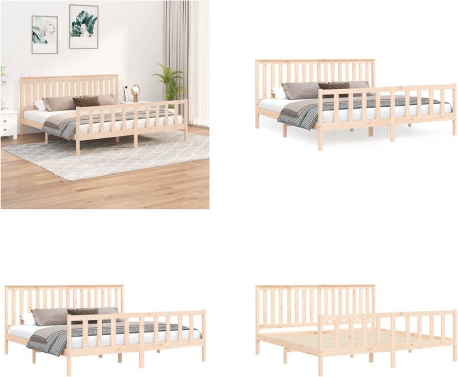 VidaXL Metalen Bedbank Stijlvol en Stevig Slaapbank Afmeting- 211 x 195 x 95 cm Kleur- Wit Bed Inclusief Reiniger