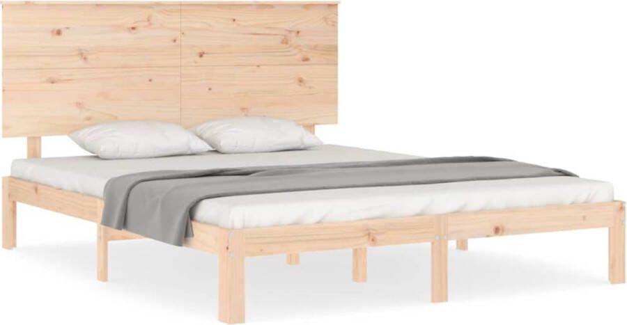 VidaXL Bedframe zonder matras massief grenenhout 160x200 cm - Foto 2
