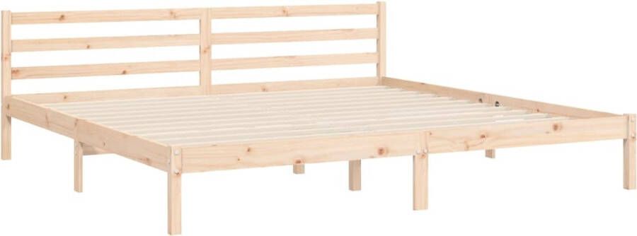 VidaXL -Bedframe-met-hoofdbord-massief-hout-200x200-cm - Foto 12